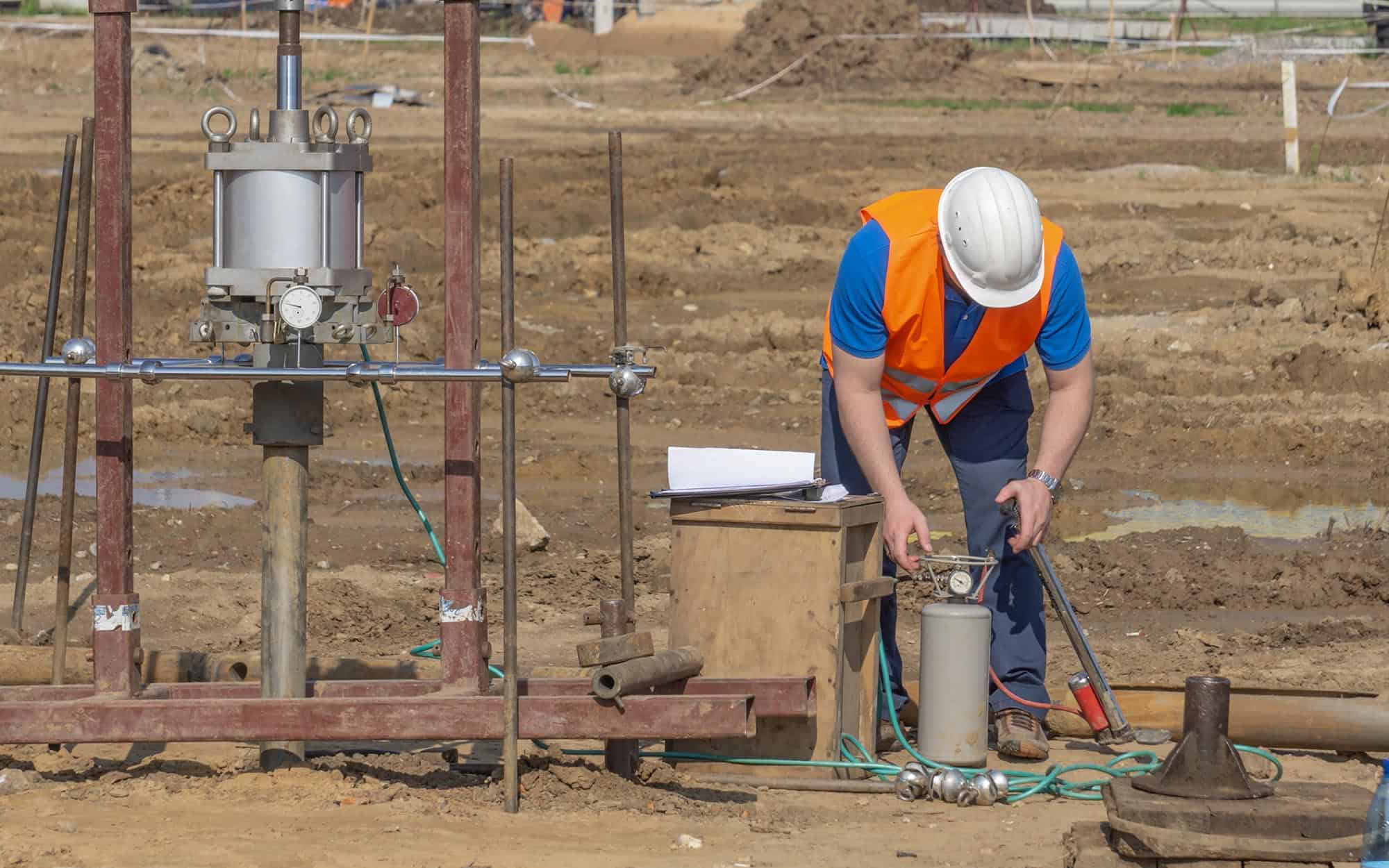 Foundation engineering survey and soil testing in North Texas